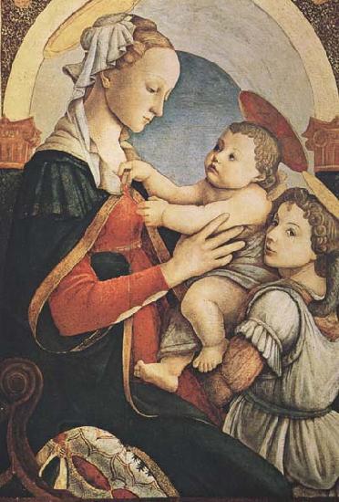 Sandro Botticelli Madonna with Child and an Angel oil painting picture